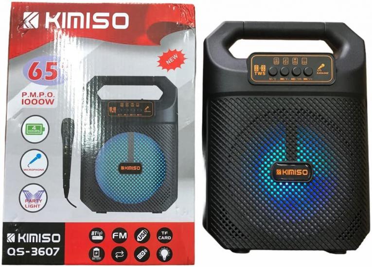 Karaoke Kimiso Qs-3607 Mikrafonlu Taşınabilir Hoparlör 6,5’’