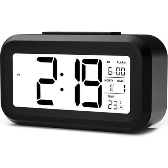 Dijital Alarmlı Masa Saati Led Ekran Pilli Çalar Saat