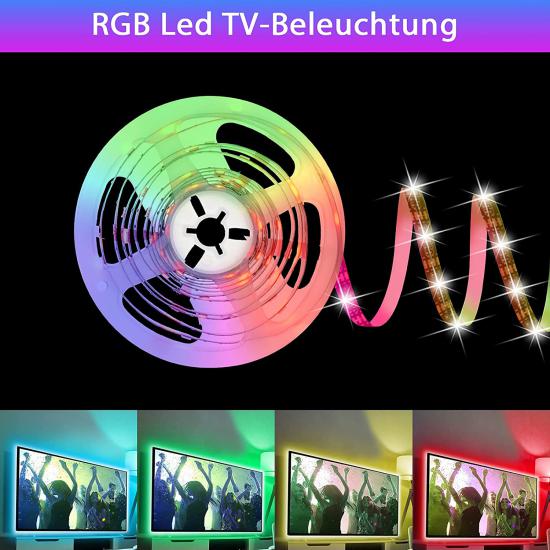 Egonex Tv Arkası Ambiyans Rgb LED Seti 3 Metre 32 Renk-4566