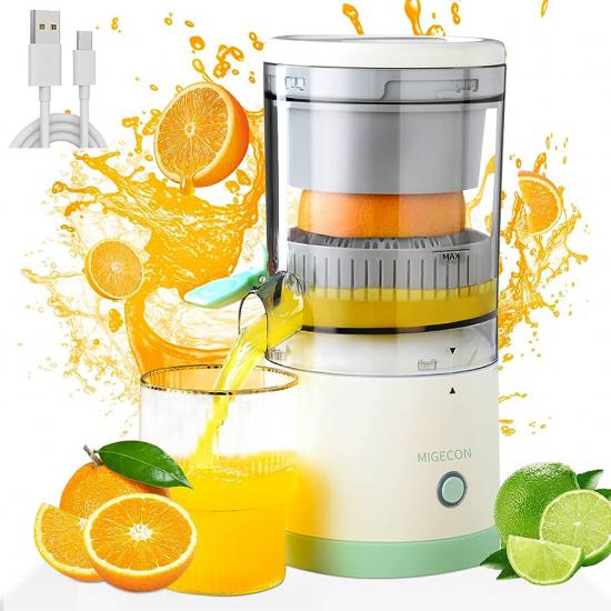 Limon sıkacağı, elektrikli portakal sıkacağı, taşınabilir, USB şarjlı, portakal, limon, narenciye için meyve sıkacağı