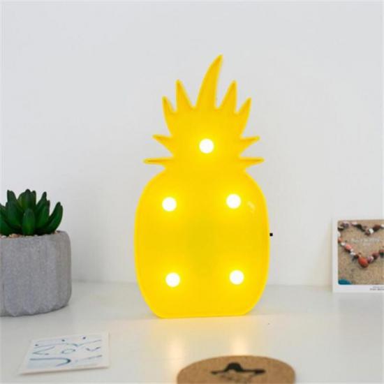 BUFFER® Ananas Şeklinde Ledli Dekoratif Eğlenceli Çocuk Gece Lambası