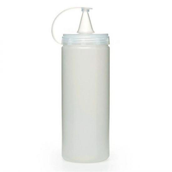 BUFFER® Şeffaf Kapaklı Sızdırmaz Yağlık Sosluk Şişesi Plastik Yağdanlık 400 ml. AP-9028