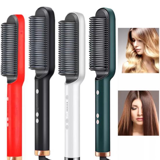 Egonex Saç Düzleştirici Fırça Seramik Elektrikli Sakal Fırçası