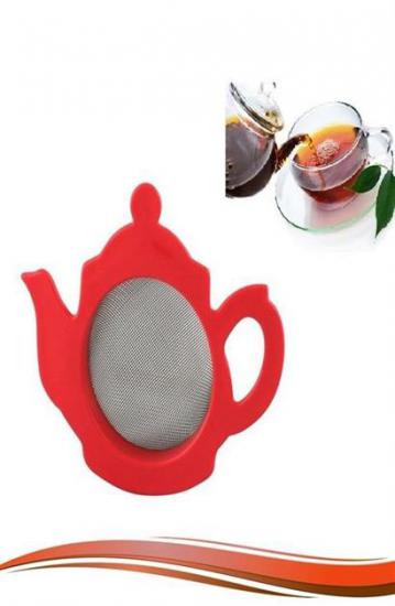 BUFFER® Çaydanlık Şeklinde Pratik Paslanmaz Çelik Bitki Çayı Süzgeci