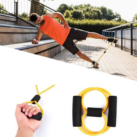 BUFFER® 8 Şeklinde Direnç Bandı Yoga Plates Ve Vücut Geliştirme Egzersiz Bandı