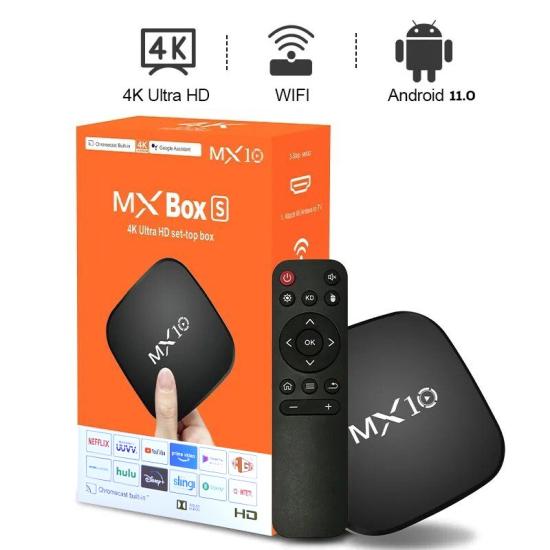 MX10 Box S Android TV 11.0 Version 1+8GB 